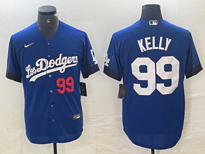 Men's Los Angeles Dodgers #99 Joe Kelly Number Blue 2021 City Connect Cool Base Stitched Jersey,We sell and wholesale Men's Los Angeles Dodgers #99 Joe Kelly Number Blue 2021 City Connect Cool Base Stitched Jersey on line form chian!